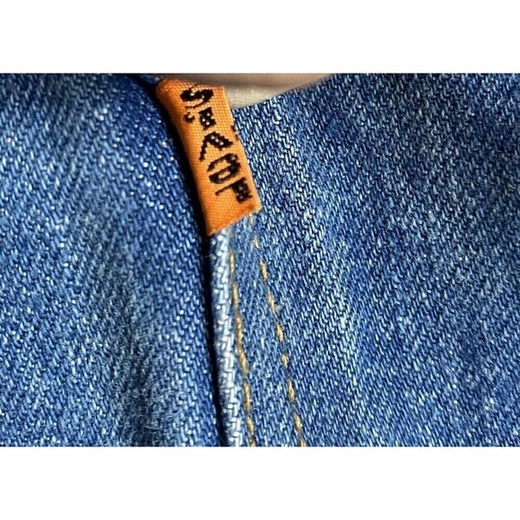 1970s Levi’s vintage orange Tab 646 Flare Jeans Circa 1970s 34 X 36 - Picture 9 of 12